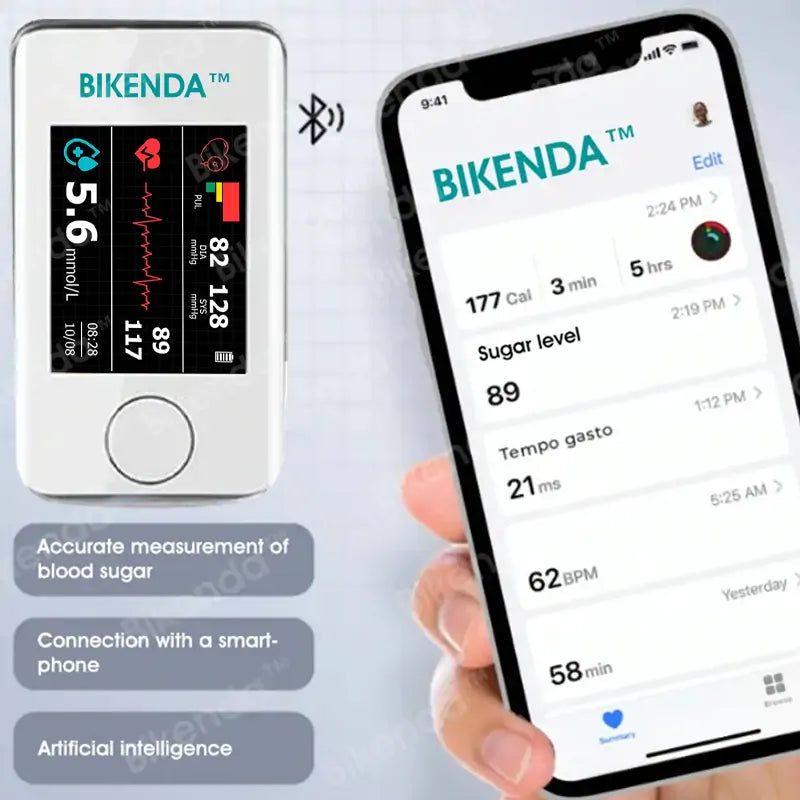 [Official Store] Bikenda™ non-invazív vércukormérő + exkluzív ajándék [99,9%-os pontosság]⚕️