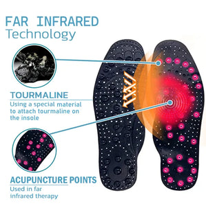 Softsole™ Tourmaline távoli infravörös akupresszúrás lábmasszírozó a fájdalomcsillapításért Ortopédiai talpbetét